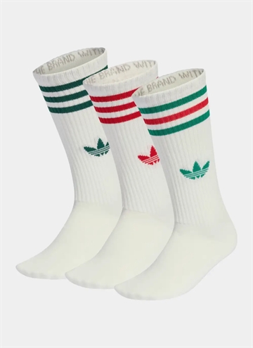 Adidas 3-Stripes High Crew 3-Pack Strumpor