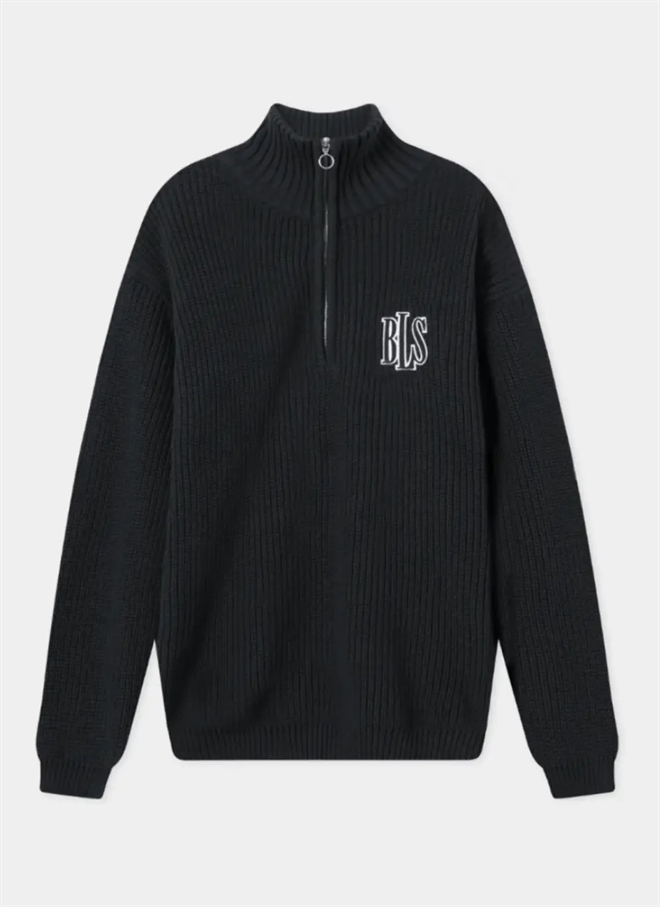 BLS Applique Zip Up Tröja