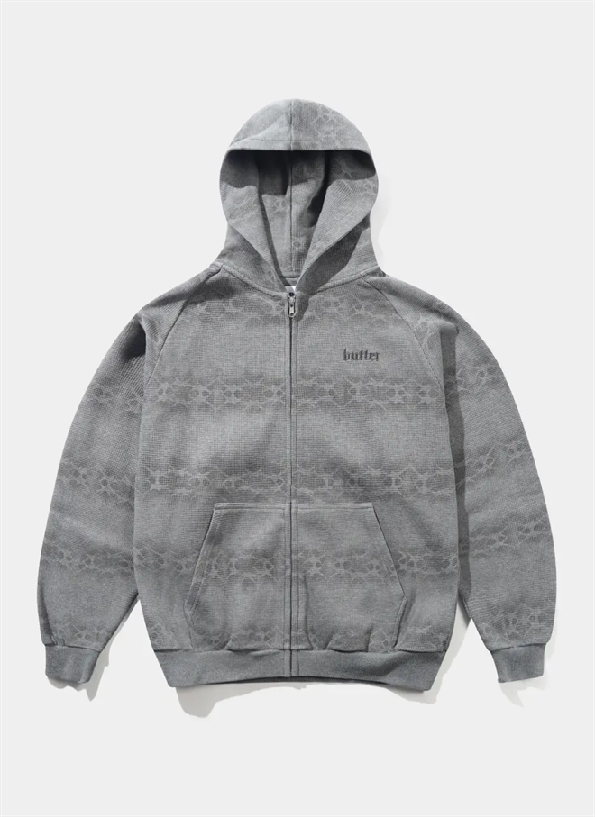 Butter Goods Faded Waffle Ziphuvtröja