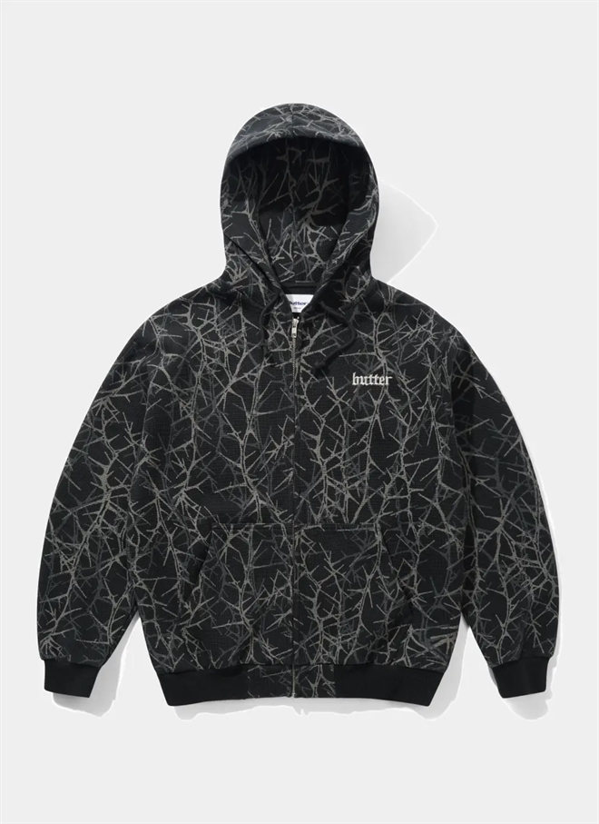 Butter Goods Thorn Camo Waffle Zip Hoodie