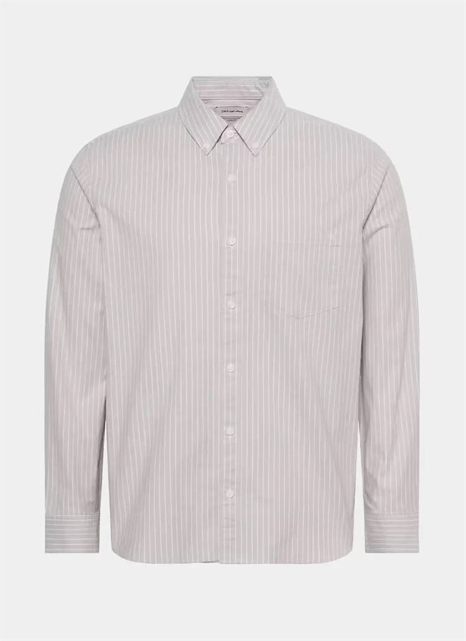 Calvin Klein Randig Oxford Klassisk Skjorta