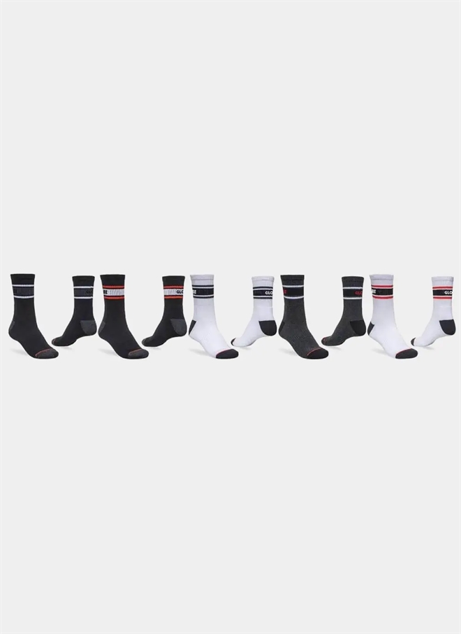 Globe Triple Stripe Crew 5-Pack Strumpor
