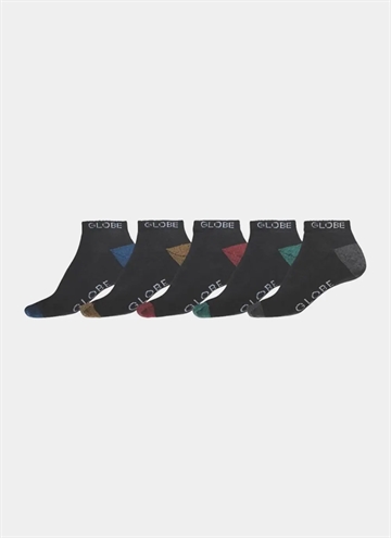 Globe Ingles Ankle 5 Pack Strumpor