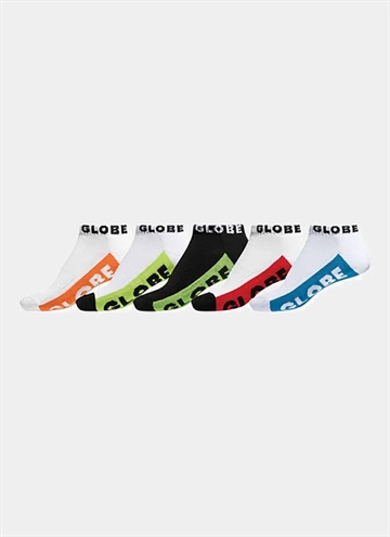 Globe Multi Brights Ankelstrumpor 5-pack