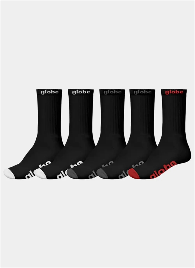 Globe OG Hi Crew 5-pack Strumpor