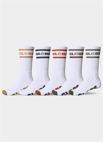 Globe Tilt Hi Crew 5 Pack Strumpor