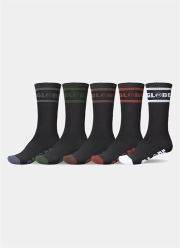 Globe Tilt Hi Crew 5 Pack Strumpor
