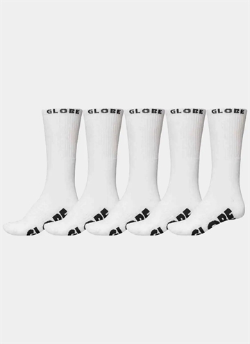 Globe Whiteout 5-Pack Strumpa