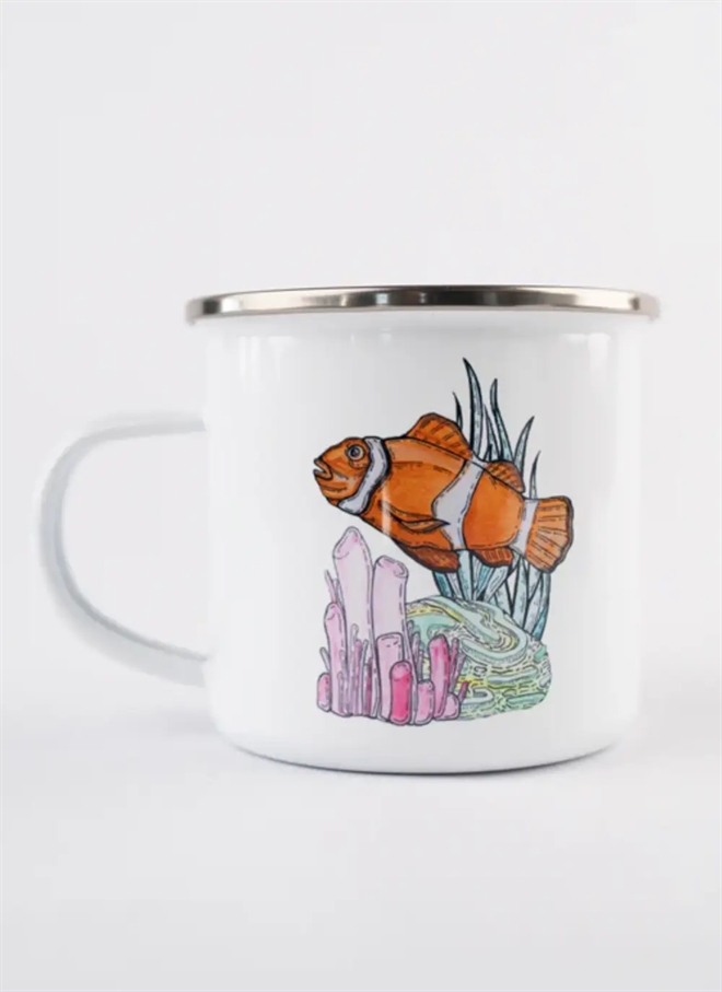 Lakor Clownfish Garden Emaljmugg