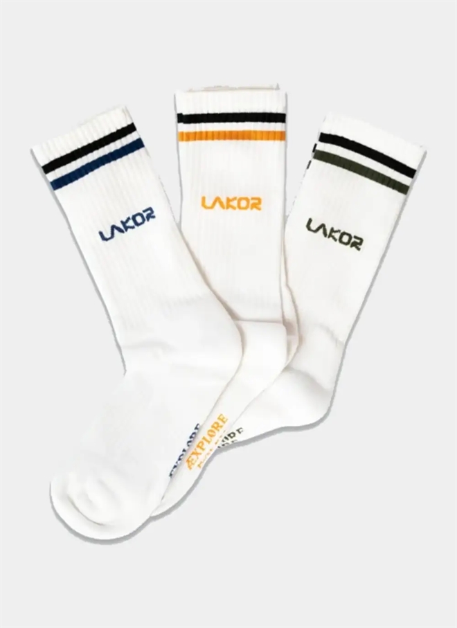 Lakor Logo 3-Pack Strumpor