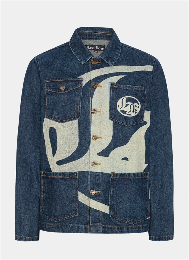 Lost Boys Logotyp Denimjacka