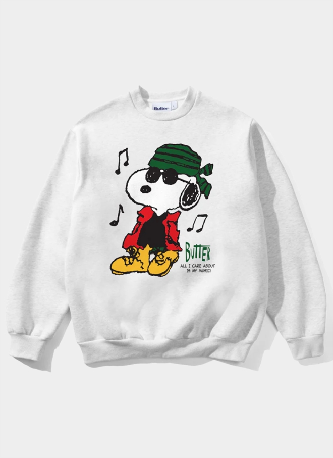 Butter Goods X Peanuts Music Rund hals