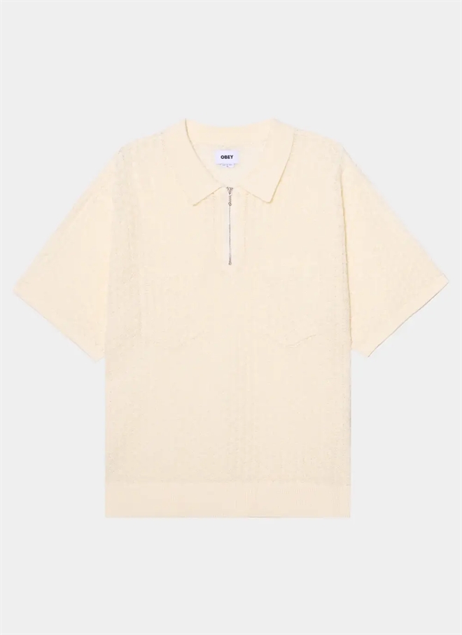 Obey Grant Kvarts Zip Tröja Polo