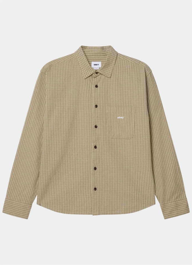 Obey Jimmy Vävd Skjorta