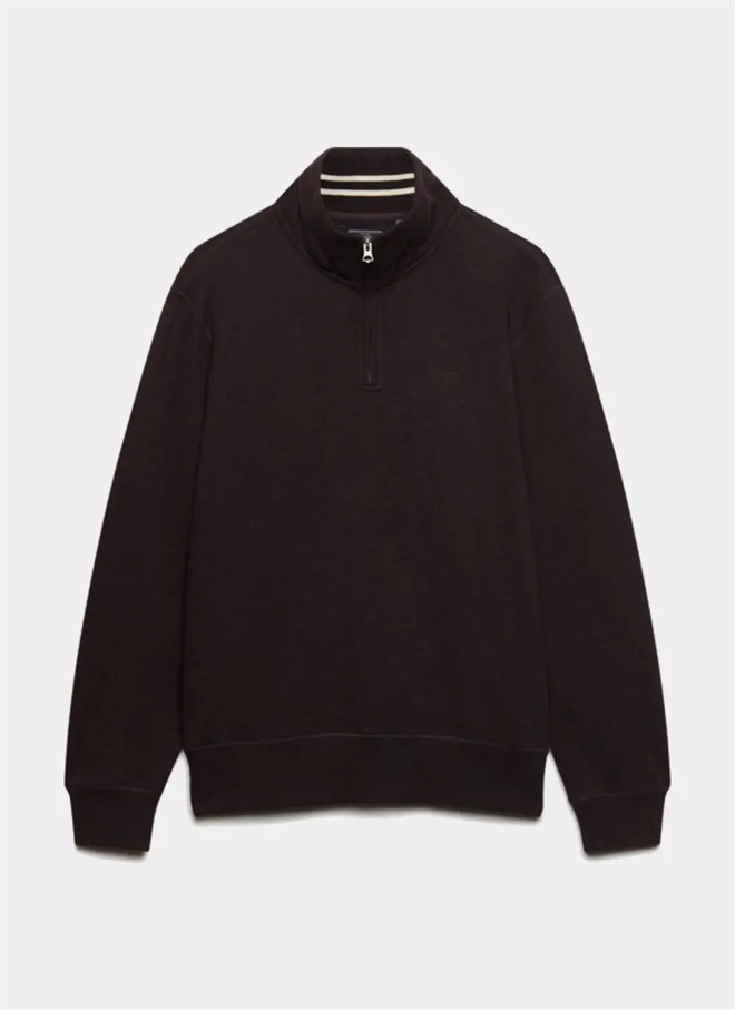 Superdry Essential Serif Logo Halv Dragkedja