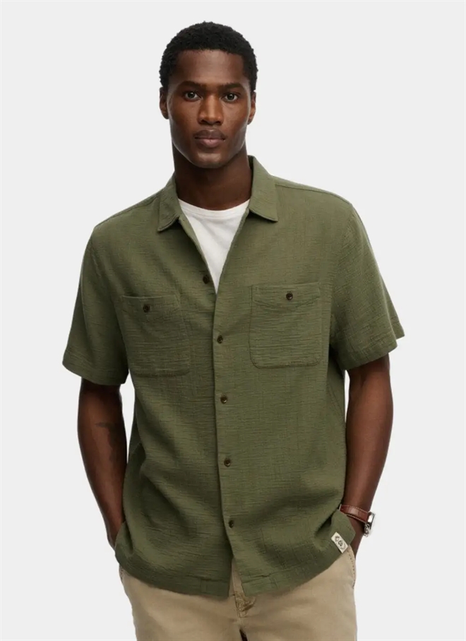 Superdry Merchant Textured K/Ä Skjorta