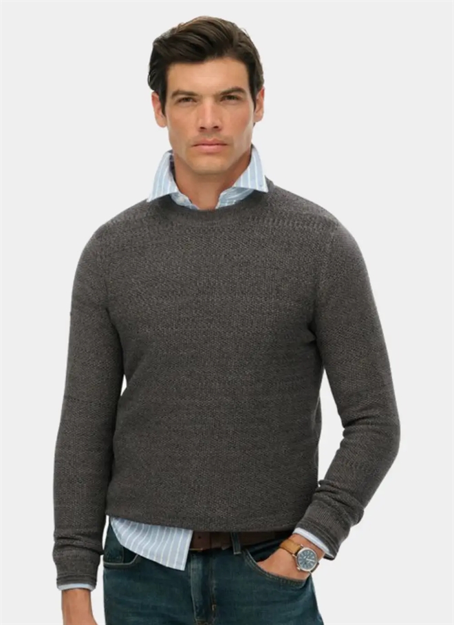 Superdry Texturerad Jumper Stickad