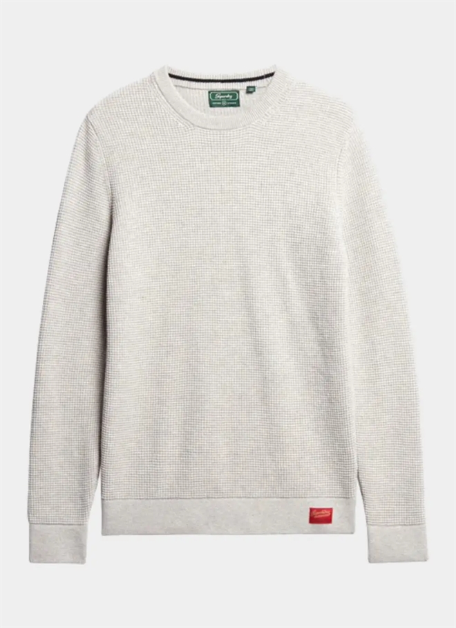 Superdry Strukturerad Crew Jumper Stickad