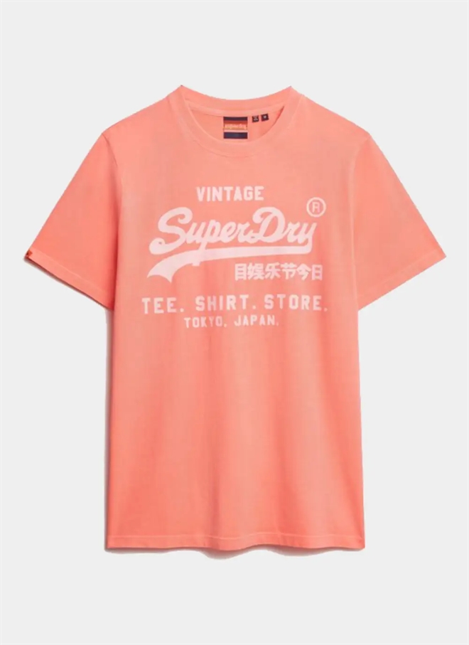 Superdry Vintage Logo Neon Avslappnad T-shirt